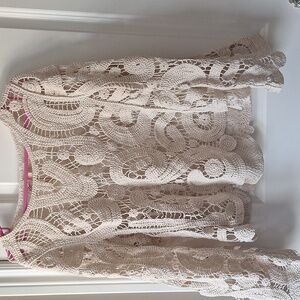 Marshalls Cream Crochet Women's Robe